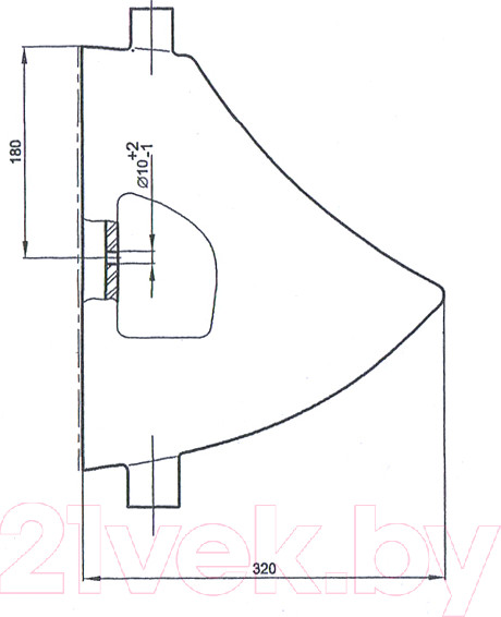 Изображение товара Писсуар Лобненский стройфарфор 10/1/5/1-49