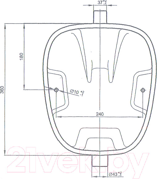 Изображение товара Писсуар Лобненский стройфарфор 10/1/5/1-49