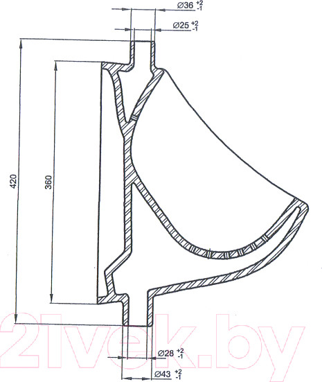 Изображение товара Писсуар Лобненский стройфарфор 10/1/5/1-49