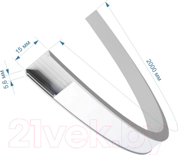 Изображение товара Профиль для светодиодной ленты Apeyron Electrics П-образный 08-35 (серебристый)