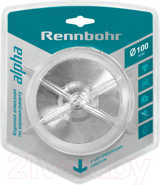 Изображение товара Коронка Rennbohr Алмазная 110мм / 676201