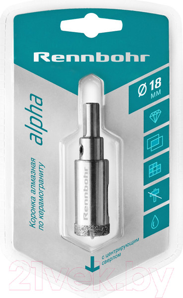 Изображение товара Коронка Rennbohr Алмазная 18мм / 676218