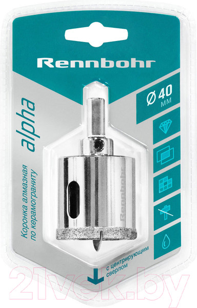 Изображение товара Коронка Rennbohr Алмазная 40мм / 676240