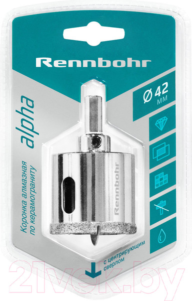 Изображение товара Коронка Rennbohr Алмазная 42мм / 676242