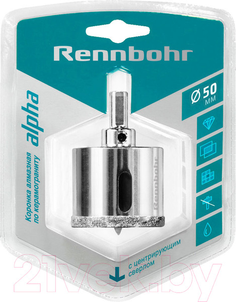 Изображение товара Коронка Rennbohr Алмазная 50мм / 676250