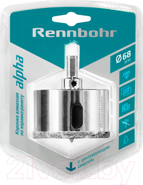 Изображение товара Коронка Rennbohr Алмазная 68мм / 676268