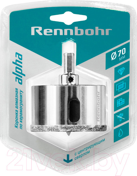 Изображение товара Коронка Rennbohr Алмазная 70мм / 676270