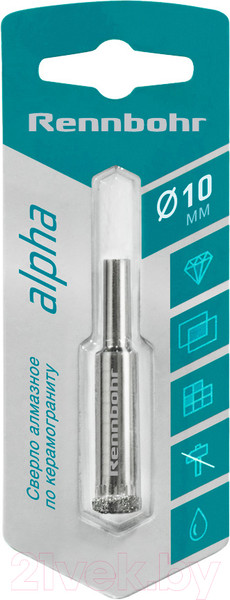 Изображение товара Сверло Rennbohr Алмазное 10мм / 676210