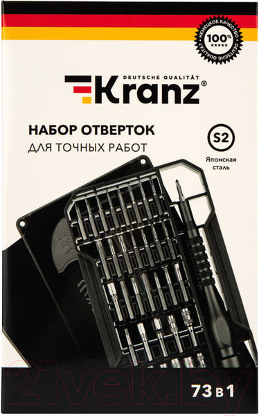 Изображение товара Отвертка Kranz Для точных работ / KR-12-4777