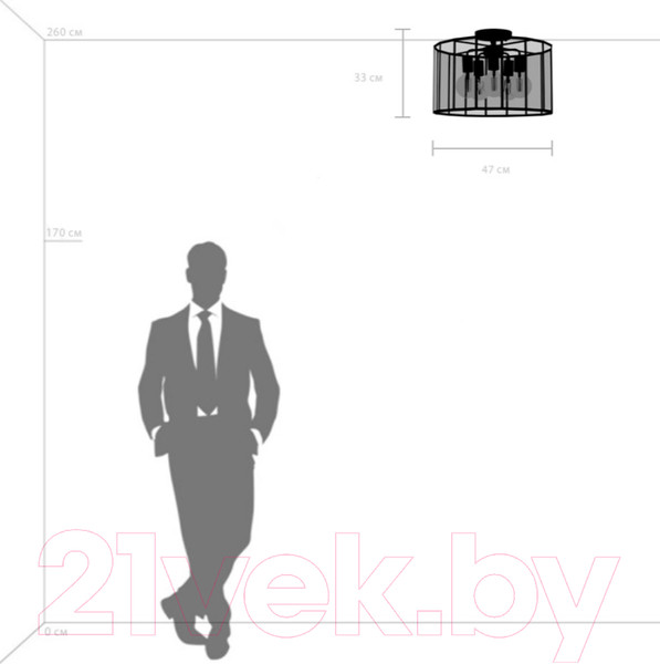 Изображение товара Люстра Lightstar Genni 798257 (MX7961-5A)