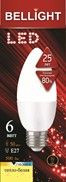 Изображение товара Лампа Bellight LED C37 6W 220V E27 4000K