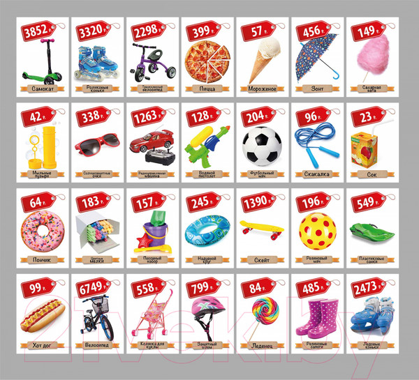 Изображение товара Настольная игра Десятое королевство Денежка. Играем в магазин. Покупаем всякую всячину / 03574