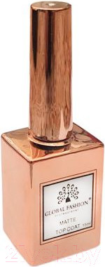 Изображение товара Топ для гель-лака Global Fashion Matte Top Coat с бархатным эффектом без липкого слоя  (15мл)