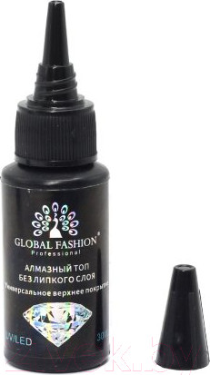 Изображение товара Топ для гель-лака Global Fashion Алмазный без липкого слоя (30мл)
