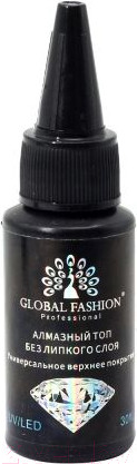 Изображение товара Топ для гель-лака Global Fashion Алмазный без липкого слоя (30мл)
