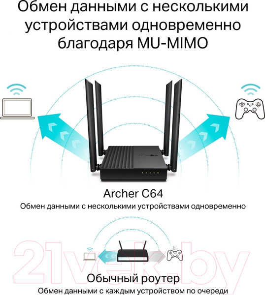 Изображение товара Беспроводной маршрутизатор TP-Link Archer C64