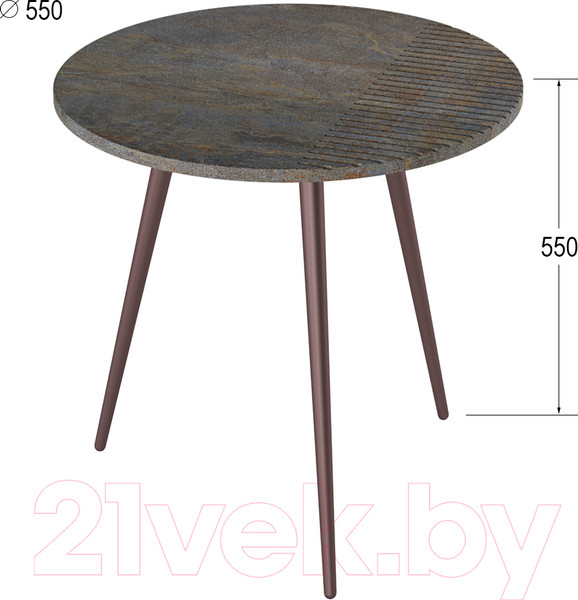 Изображение товара Журнальный столик Калифорния мебель Рикон Страйп (гранж)