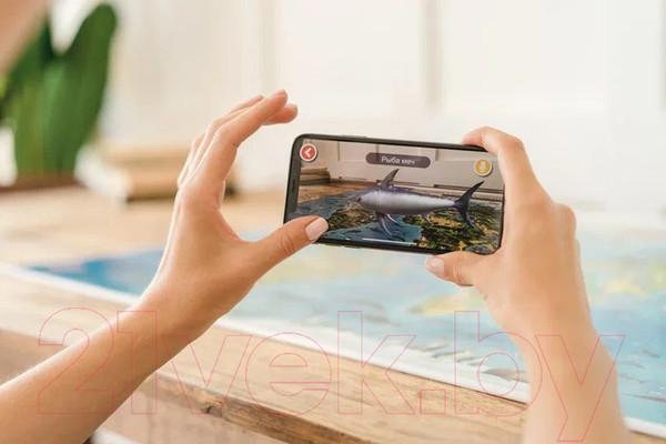 Изображение товара Настенная карта Globen Карта Мира для детей. Животный и растительный мир Земли / kh011