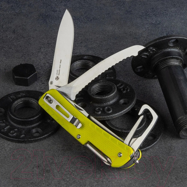 Изображение товара Нож швейцарский Ruike Multi-Functional LD43 (желтый/зеленый)