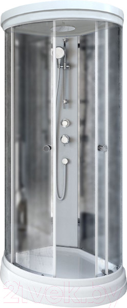 Изображение товара Душевая кабина Radomir Стронг 90 / 1-05-6-0-0-1801 (матовое стекло)