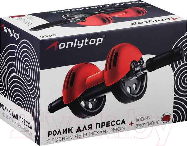 Изображение товара Ролик для пресса Onlytop 537836 (2 колеса, с ковриком)