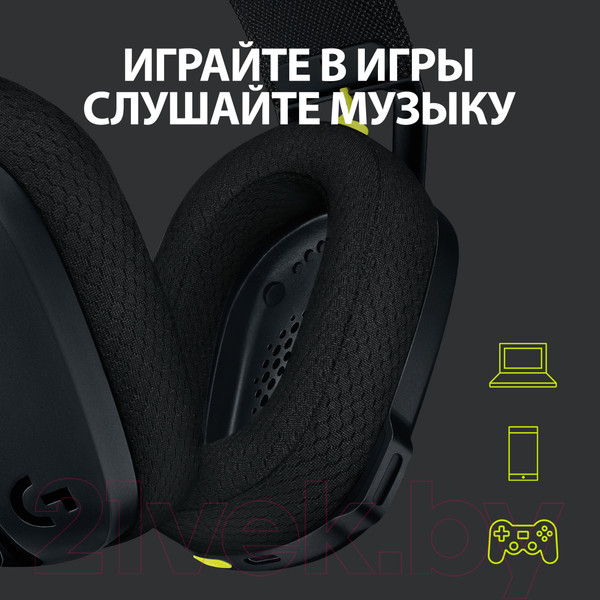 Изображение товара Беспроводные наушники Logitech G435 (черный)