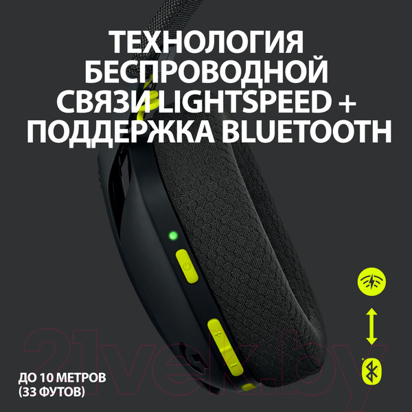 Изображение товара Беспроводные наушники Logitech G435 (черный)