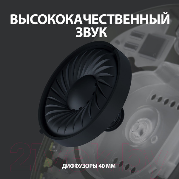 Изображение товара Беспроводные наушники Logitech G435 (черный)