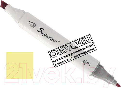 Изображение товара Маркер перманентный Superior Двусторонний 163 (зеленый бис)