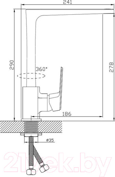Изображение товара Смеситель Diadonna D78-443116HG