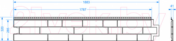 Изображение товара Фасадная панель Docke Lux Rocky (1.782м, кокос)
