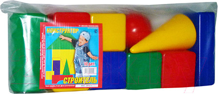 Изображение товара Развивающий игровой набор Юг-пласт Строитель / 5000 (10 деталей)