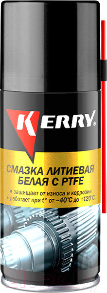 Изображение товара Смазка техническая Kerry Литиевая с PTFE KR-942-1 (96гр, белый)