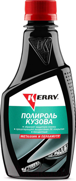 Изображение товара Полироль для кузова Kerry Для покрытий типа металлик KR-252 (250мл)