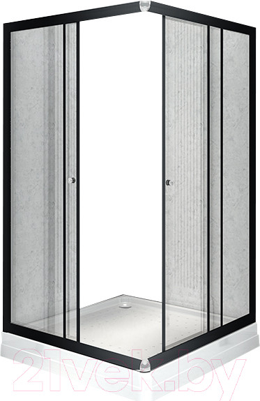 Изображение товара Душевой уголок Radomir 90x100 L / 1-03-6-1-0-1211 (прозрачное стекло)