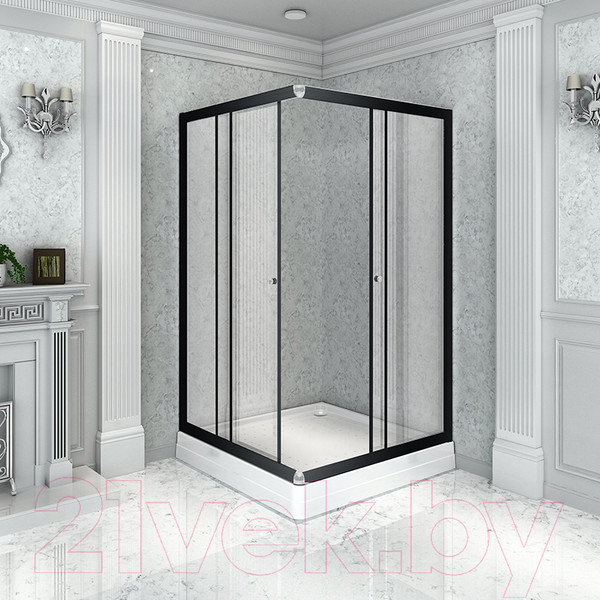 Изображение товара Душевой уголок Radomir 100x110 R / 1-03-6-2-0-1230 (прозрачное стекло)