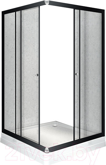 Изображение товара Душевой уголок Radomir 100x110 R / 1-03-6-2-0-1230 (прозрачное стекло)