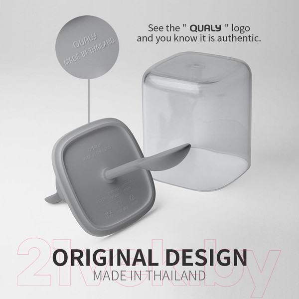 Изображение товара Набор емкостей для хранения Qualy Mouse Seasoning / QL10366-CL-GY (4шт)