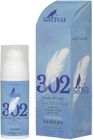 Изображение товара Дезодорант-крем Sativa Таежные цветы №302 (50мл)