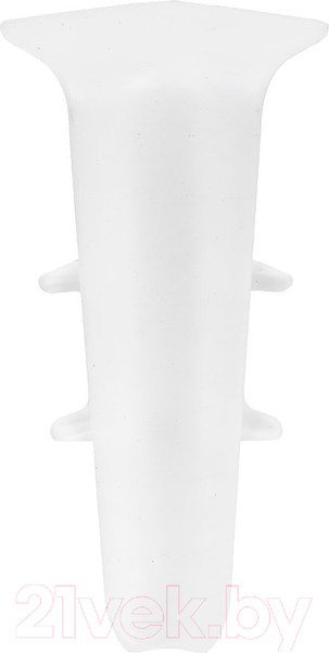 Изображение товара Уголок для плинтуса Ideal Деконика 001-G Белый глянцевый (7см, 2шт, внутренний, флоупак)