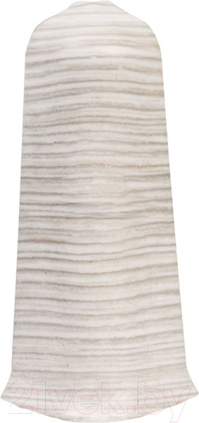 Изображение товара Уголок для плинтуса Ideal Деконика 255 Ясень бьянко с крепежом (7см, 2шт, наружный, флоупак)