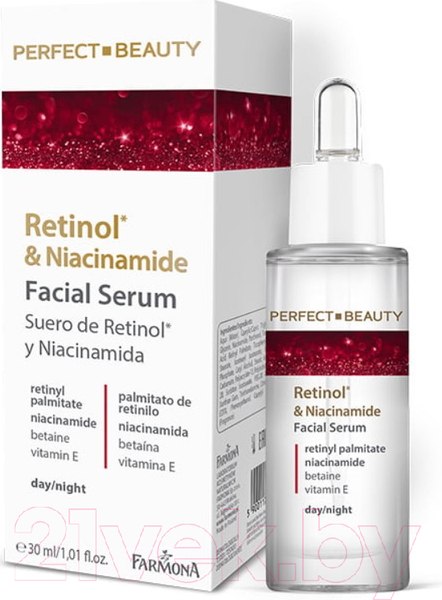 Изображение товара Сыворотка для лица Farmona Perfect Beauty c ретинолом и ниацинамидом (30мл)