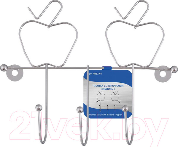 Изображение товара Крючок для ванной Мультидом Яблоко / AN52-65