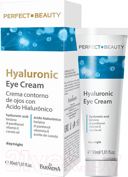 Изображение товара Крем для век Farmona Perfect Beauty С гиалуроновой кислотой Разглаживающий (30мл)