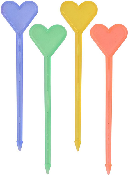 Изображение товара Набор шпажек для канапе Мультидом Сердечки / МГ76-67 (20шт)