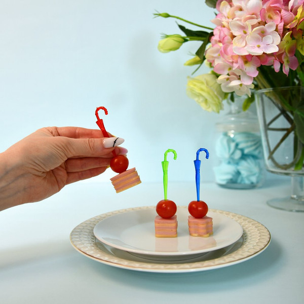 Изображение товара Набор формочек для канапе Мультидом Зонтики / МТ76-71 (20шт)