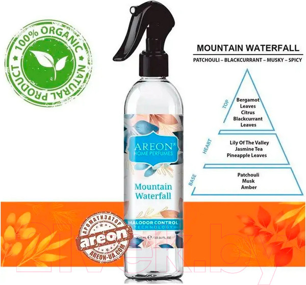 Изображение товара Нейтрализатор запаха автомобильный Areon Mountain Waterfall ARE-AS03 (300мл)