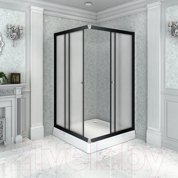 Изображение товара Душевой уголок Radomir 90x100 R / 1-03-6-2-0-1211 (матовое стекло)