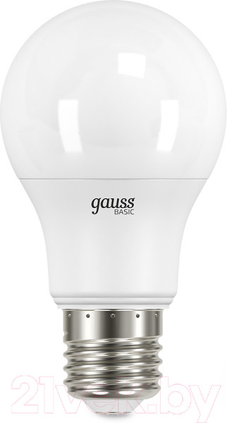 Изображение товара Лампа Gauss Basic Е27 7W 3000K / 10202172