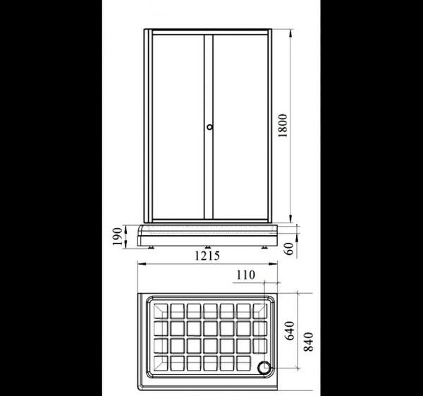 Изображение товара Душевой уголок Radomir Верчелли R / 1-03-6-2-0-0120 (прозрачное стекло)